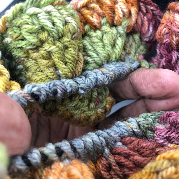 Abigail Cinnamon Cedar Crochet Hair Scrunchie Size Large - Picture 5 of 15